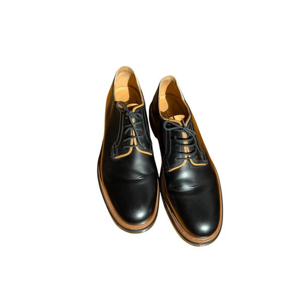Valentino Garavani Black Leather B0990MY Derby Shoes main image 7